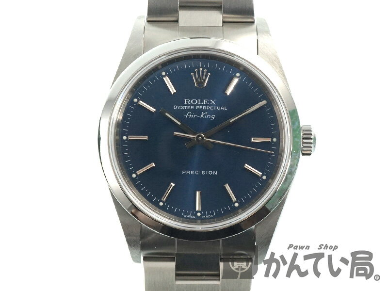 ROLEX【ロレックス】14000M エアキング SS ブルー 腕時計 メンズ【中古】USED-SA かんてい局小牧店 c18-1203