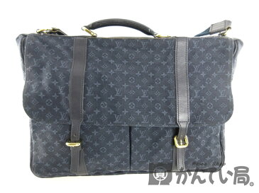 LOUIS VUITTON【ルイヴィトン】M42311　ドゥニーズ　2Wayバッグ　ハンドバッグ　ショルダーバッグ　旅行鞄　レザー×キャンバス　モノグラムミニ　ネイビー系　レディース　メンズ　ユニセックス　ファッション【中古】USED-B　k17-8339　質屋　かんてい局春日井店