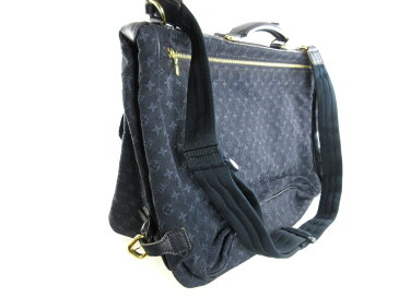 LOUIS VUITTON【ルイヴィトン】M42311　ドゥニーズ　2Wayバッグ　ハンドバッグ　ショルダーバッグ　旅行鞄　レザー×キャンバス　モノグラムミニ　ネイビー系　レディース　メンズ　ユニセックス　ファッション【中古】USED-B　k17-8339　質屋　かんてい局春日井店