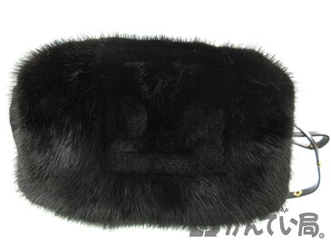 LOUIS VUITTON【ルイヴィトン】M72102 『モンションブラックヴィゾン』ハンドウォーマ 手袋 ショルダーバッグ ミンクファー ブラック系 ファッション ブランド レディース【中古】USED-AB【7】k19-2651 質屋 かんてい局春日井店
