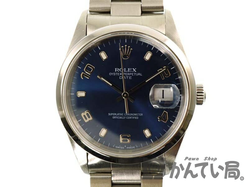 ROLEX【ロレックス】 15200 『オイスターパーペチュアルデイト』 SS (ステンレススチール) 腕時計 メンズ U番 自動巻 オートマ 【中古】 USED 質屋 かんてい局 春日井店 k19-388