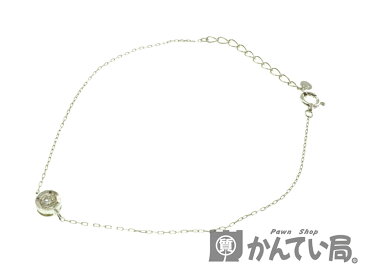 ブレスレット　ダイヤモンド（0.10ct）Pt850(プラチナ850）レディース　ジュエリー　アクセサリー　【中古】USED-SA【9】k19-7033 質屋　かんてい局春日井店