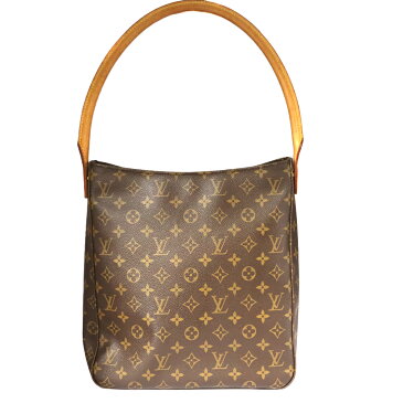 LOUIS VUITTON【ルイヴィトン】M51145　ルーピングGM　ワンショルダーバッグ　トートバッグ　モノグラムキャンバス　ブラウン系　レディース　ブランド　かばん　鞄　肩掛け【中古】USED-B【6】質屋かんてい局春日井店　k22-1266