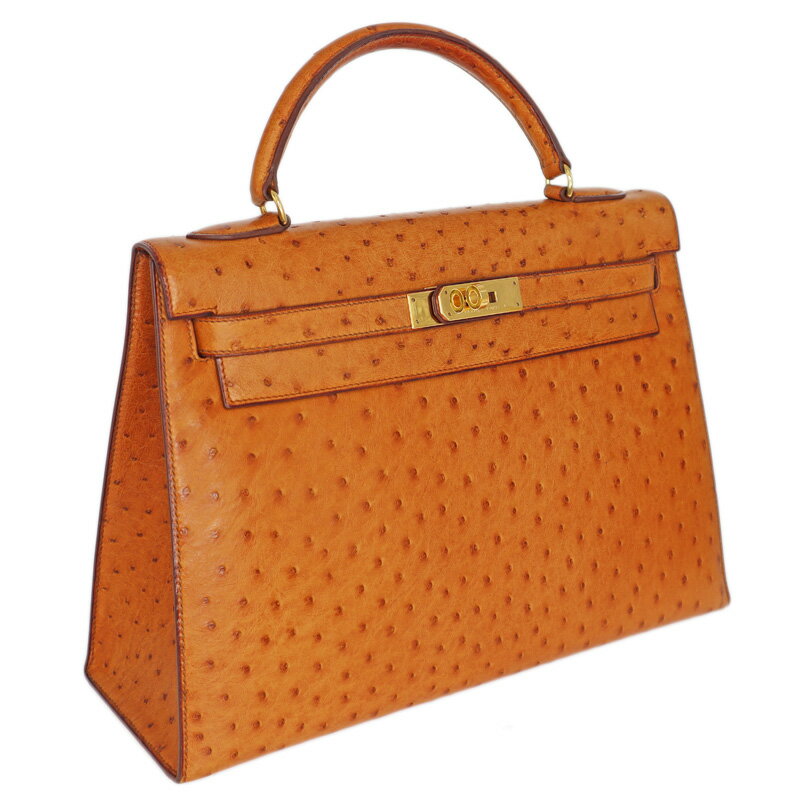 エルメス Hermès ケリー32 オーストリッチ 外縫い【中古】