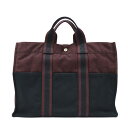 エルメス Hermes フールトゥトートMM ボルドー×ブラック【中古】