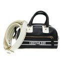 ディオール Dior M620900BR M911 ヴァイブ ボーリングバッグ スモール ブラック×ホワイト【中古】