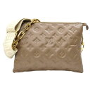 ルイヴィトン Louis vuitton M21263 クッサンPM ベージュ【中古】