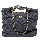 シャネル Chanel AS3152 ナイロン 2WAYバッグ レディース ブラック 【中古】※ポーチ欠品(4)