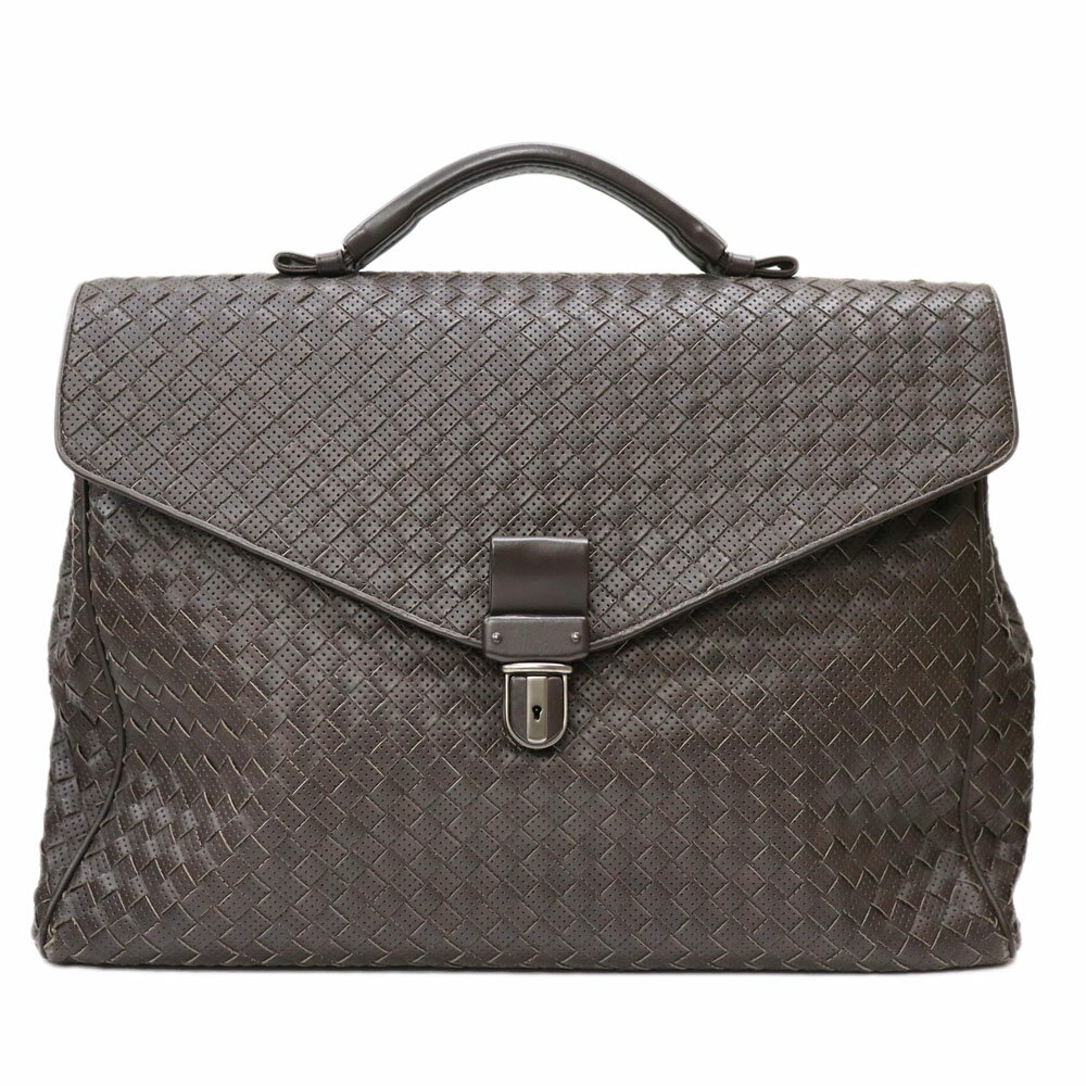ボッテガヴェネタ Bottega Veneta 113095-V4190 ビジネスバッグ メンズ レザー ブラウン【中古】