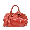 ミュウミュウ Miumiu RT383 2WAYバッグ レディース レザー ピンク系 【中古】