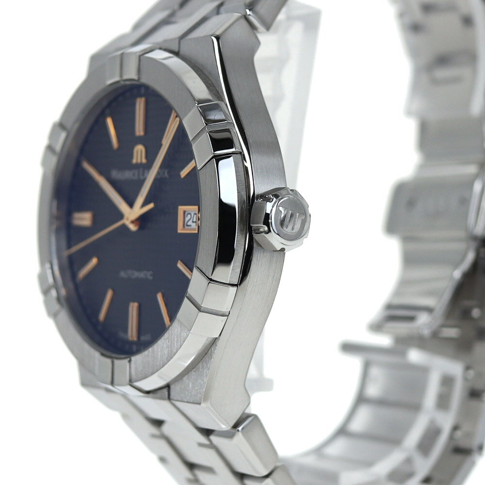 モーリスラクロア Maurice Lacroix AI6008-SS002-331-1 アイコン オートマチック メンズ 自動巻き 腕時計 グレー 【中古】