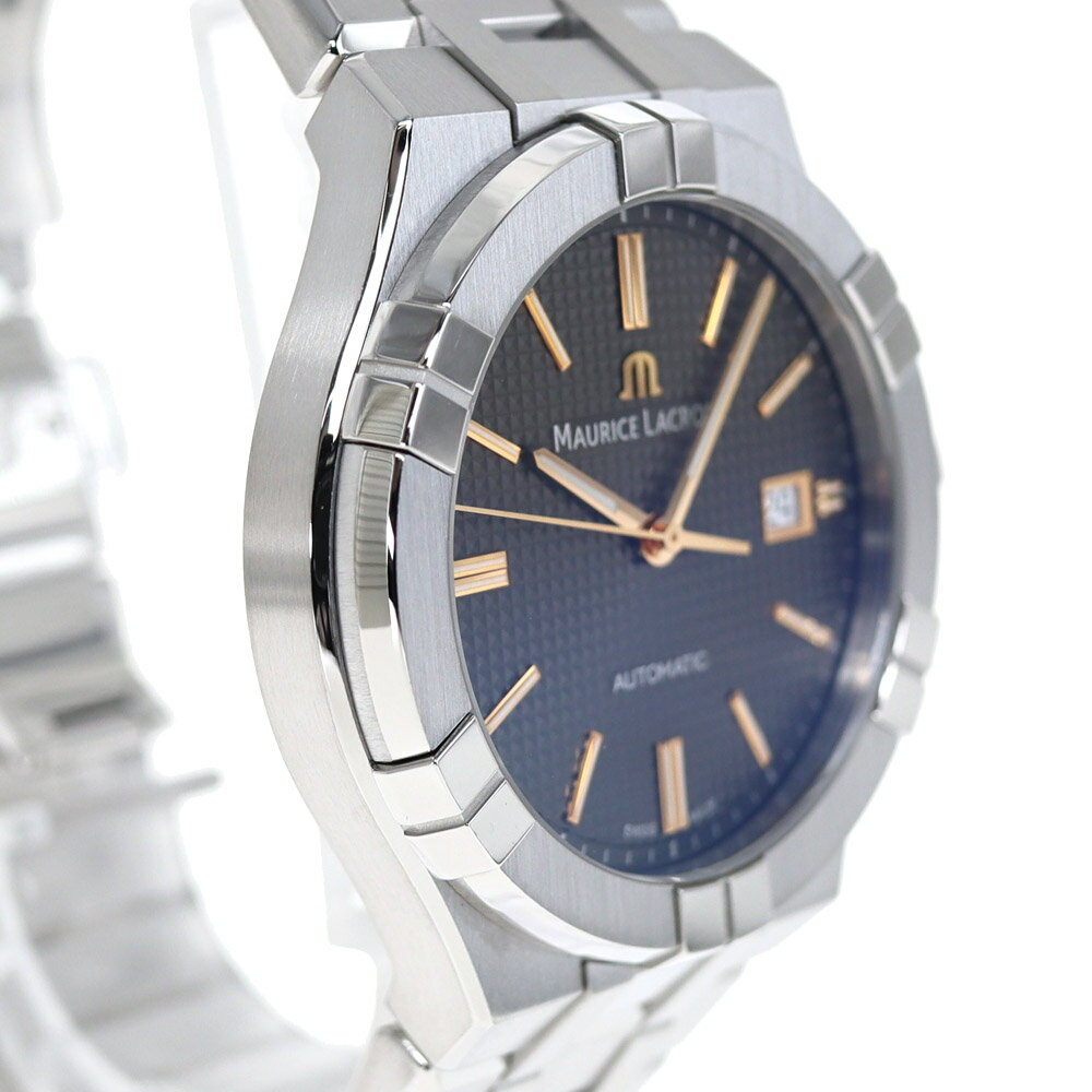 モーリスラクロア Maurice Lacroix AI6008-SS002-331-1 アイコン オートマチック メンズ 自動巻き 腕時計 グレー 【中古】