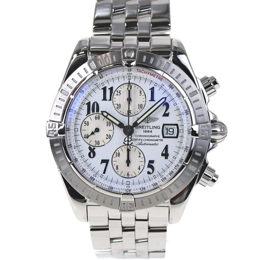 ブライトリング Breitling A13356 クロノマットエボリューション メンズ 自動巻き 腕時計 ホワイト 【中古】 ブライトリング Breitling A13356 クロノマットエボリューション メンズ 自動巻き 腕時計 ホワイト 【中古】