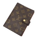 ルイヴィトン Louis Vuitton R20005 アジェンダPM 手帳カバー ユニセックス コーティングキャンバス ブラウン【中古】