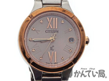 CITIZEN【シチズン】　H058-T020259　クロスシー　XC　レディース　腕時計　電波ソーラー　ピンク　ステンレス　【中古】USED【6】　質屋　かんてい局北名古屋店　n18-7168