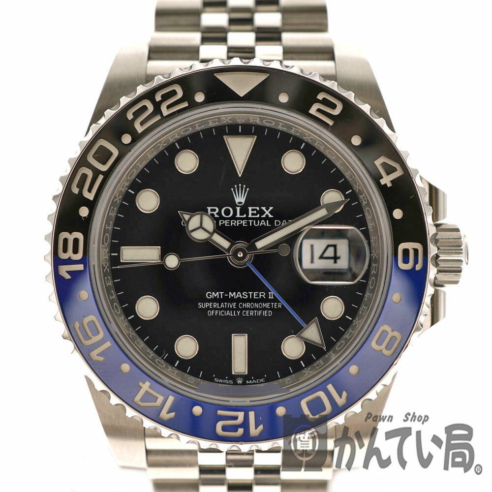 ROLEX【ロレックス】126710BLNR　GMTマスター2　ランダム番　自動巻　2019年　メンズ　腕時計　ジュビリー　青×黒　ステンレススチール　自動巻き　ギャラ　保証書有【中古】USED-8　質屋　かんてい局北名古屋店　n20-3521