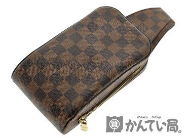 LOUIS VUITTON【ルイ・ヴィトン】N51994 ジェロニモス ダミエキャンバス ダミエエベヌ ブラウン系 メンズ ボディバッグ 鞄【中古】USED-10 特上品 質屋かんてい局北名古屋店 n18-8714