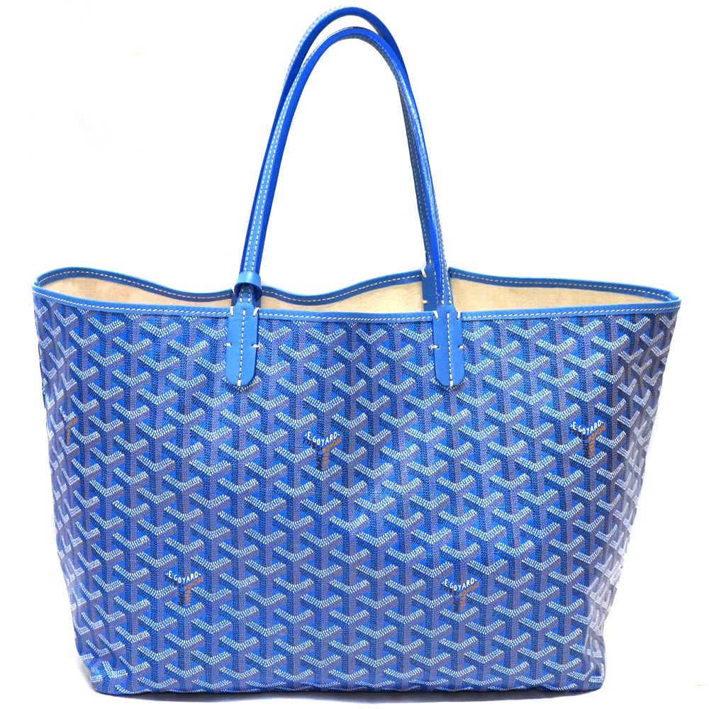 GOYARD【ゴヤール】サンルイPM コーティングキャンバス ブルー系 トートバッグ ショルダーバッグ 軽量 総柄 レディース【中古】USED-8 質屋 かんてい局北名古屋店 n22-6140