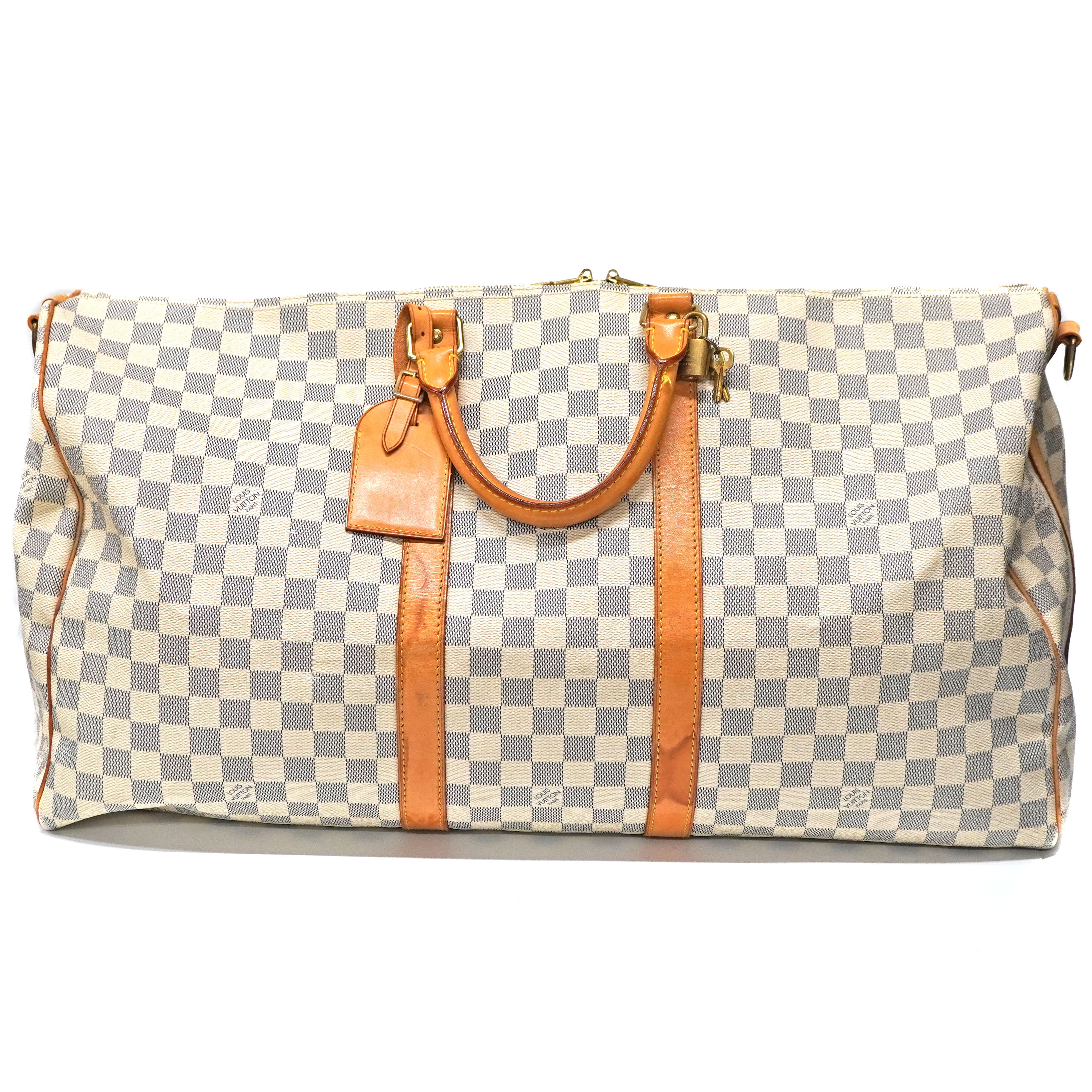 ルイヴィトン Louisvuitton N41429 キーポルバンドリエール55 ダミエ アズール ボストンバッグ【中古】