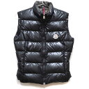 モンクレール Moncler TIBET ダウンベスト サイズ：0 ブラック【中古】