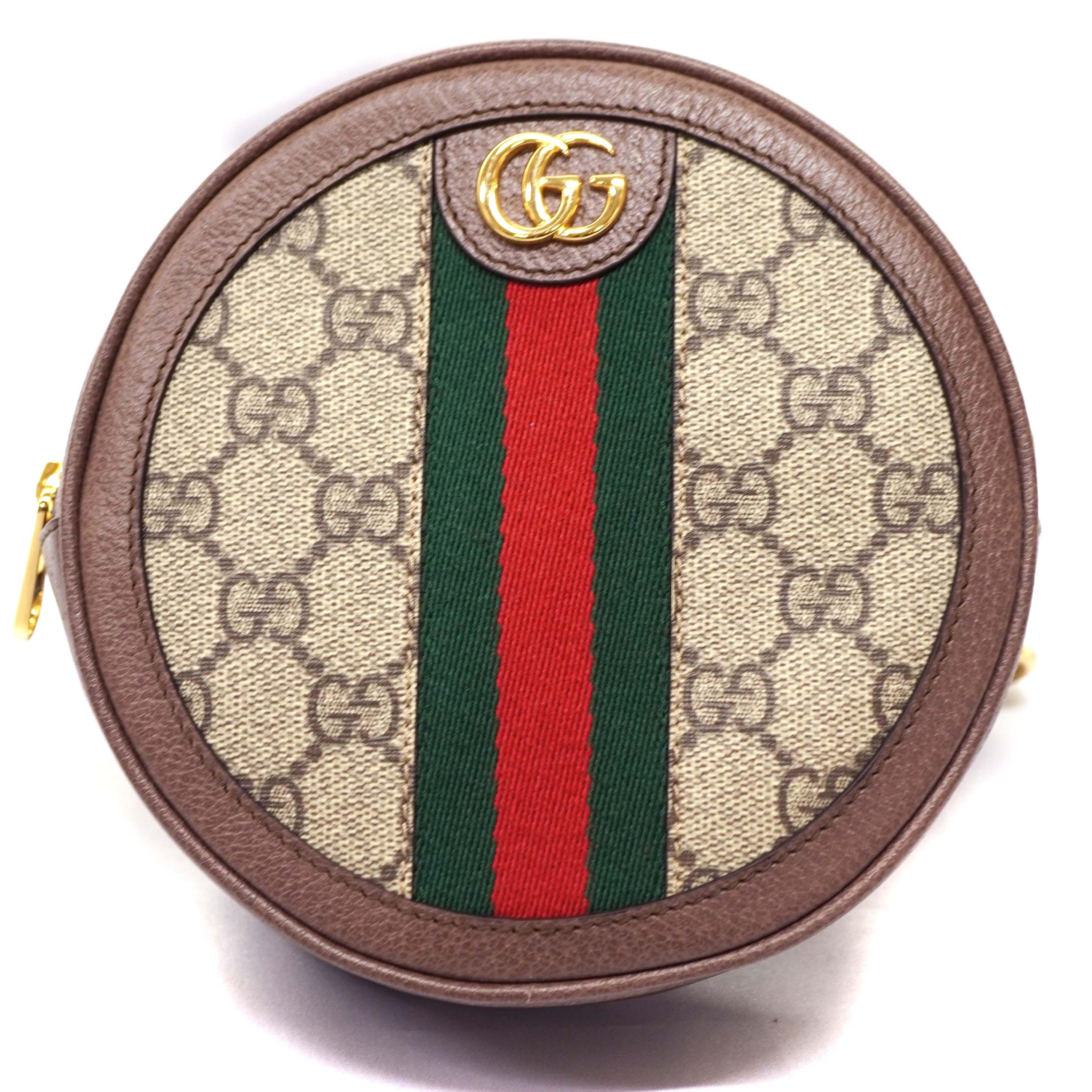 GUCCI 【グッチ】 598661 フローラ ミニバッグパック リュック GGスプリーム キャンバス ウェブストライプ レザー ブラウン系 レディース 【中古】特上品 USED-10 質屋 かんてい局北名古屋店 n22-733のサムネイル