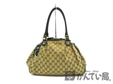 GUCCI【グッチ】 223974 2WAYバッグ キャンバス×レザー GG柄 ショルダーバッグ ハンドバッグ 【中古】 USED-B 質屋 かんてい局細畑店 h17-5030