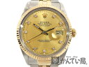 ROLEX【ロレックス】16013G デイトジャスト メンテ済 10P 旧ダイヤ メンズ アンティーク プラ風防 時計 【中古】USED-SA 質屋 かんてい局細畑店 h17-4762