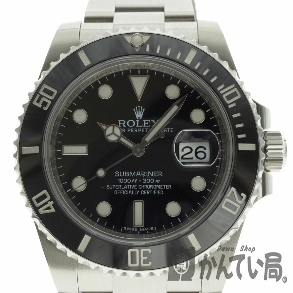 【外装仕上げ済み】ROLEX【ロレックス】116610LN サブマリーナデイト ランダム番 2013年購入品 SS スポーツモデル 腕時計 メンズ 人気モデル 梨地バックル ダイバーズ 【中古】USED-9 質屋かんてい局細畑店 h2001851