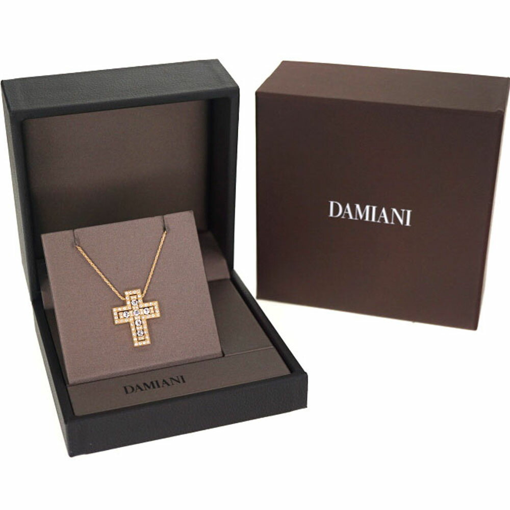 DAMIANI【ダミアーニ】 20079808 べル エポックネックレス(M) K18YG イエローゴールド ダイヤモンド クロス アクセサリー ジュエリー ギャラ付き 【中古】 未使用品 質屋 かんてい局細畑店 h2105858