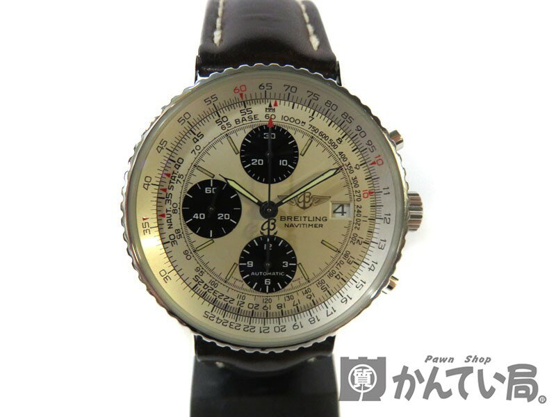 BREITLING 【ブライトリング】 A13022 オールド　ナビタイマー ステンレススチール/革ベルト メンズ 腕時計 【中古】 USED-A かんてい局小牧店 c17-3197