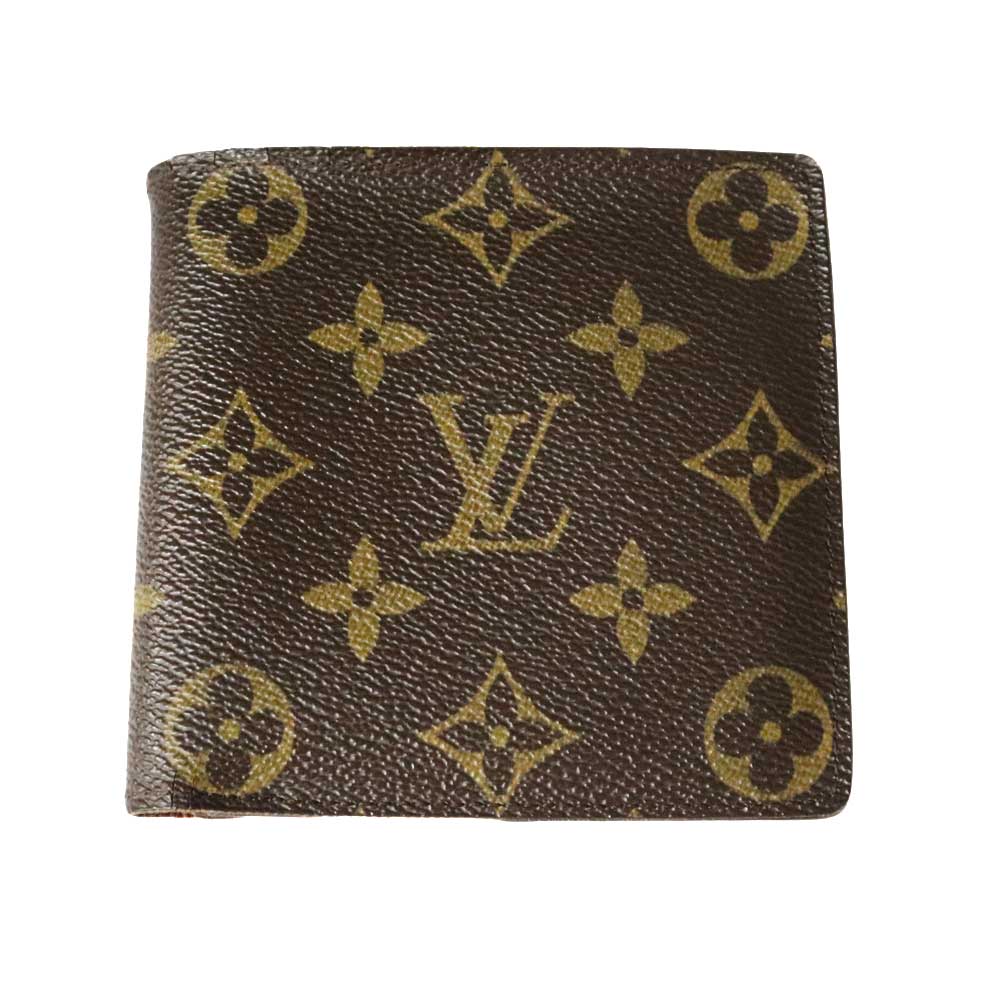 ルイヴィトン Louis Vuitton M61675 ポルトフォイユ・マルコ 二つ折り財布【中古】