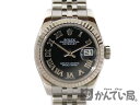 ROLEX 【ロレックス】 179174 デイトジャスト ランダム品番 レディース BK ブラックローマン 腕時計 オートマチック 自動巻 【中古】 USED-SA かんてい局小牧店 c17-3852