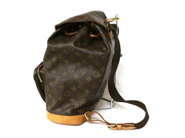 LOUISVUITTON【ルイヴィトン】M51135　モンスリGM　モノグラム　リュック　キャンバス　ラージ　レディース　メンズ　　LV　ブラウン　茶　バックパック【中古】USED-6　質屋かんてい局小牧店　c18-6263