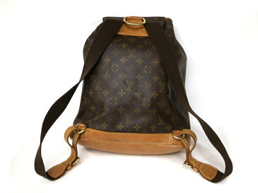 LOUISVUITTON【ルイヴィトン】M51135　モンスリGM　モノグラム　リュック　キャンバス　ラージ　レディース　メンズ　　LV　ブラウン　茶　バックパック【中古】USED-6　質屋かんてい局小牧店　c18-6263