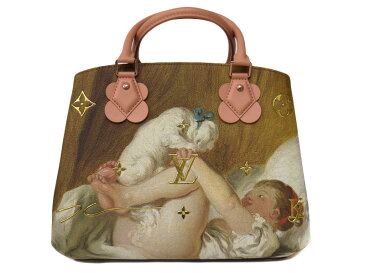 LOUIS　VUITTON【ルイヴィトン】M43386　マスターズコレクション　モンテーニュ　MM　フラゴナール　「犬と戯れる少女」　ジェフ・クーンズ　レディース　ハンド　ショルダーバッグ　【中古】　USED-10　質屋　かんてい局小牧店　c19-5339 c3100314028500122