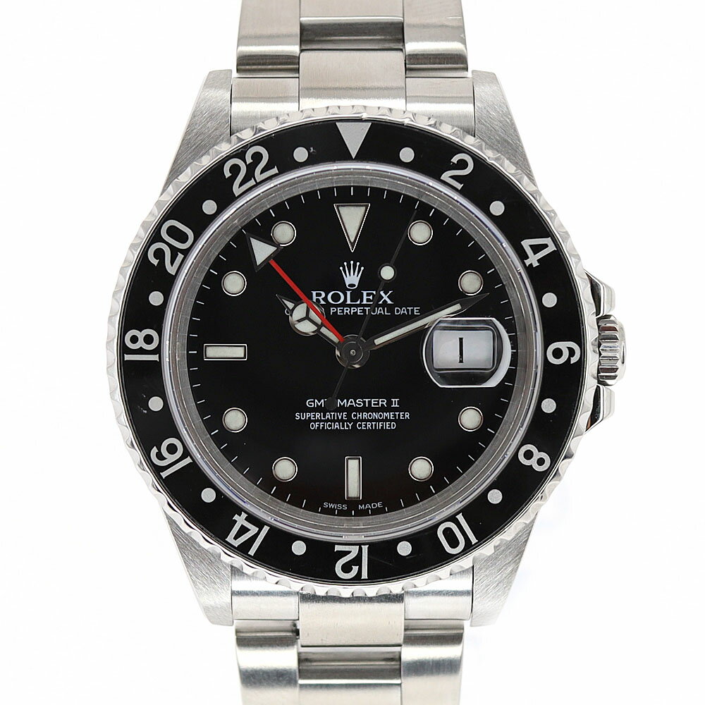 ロレックス Rolex 16710 GMTマスター2 ブラック 【中古】