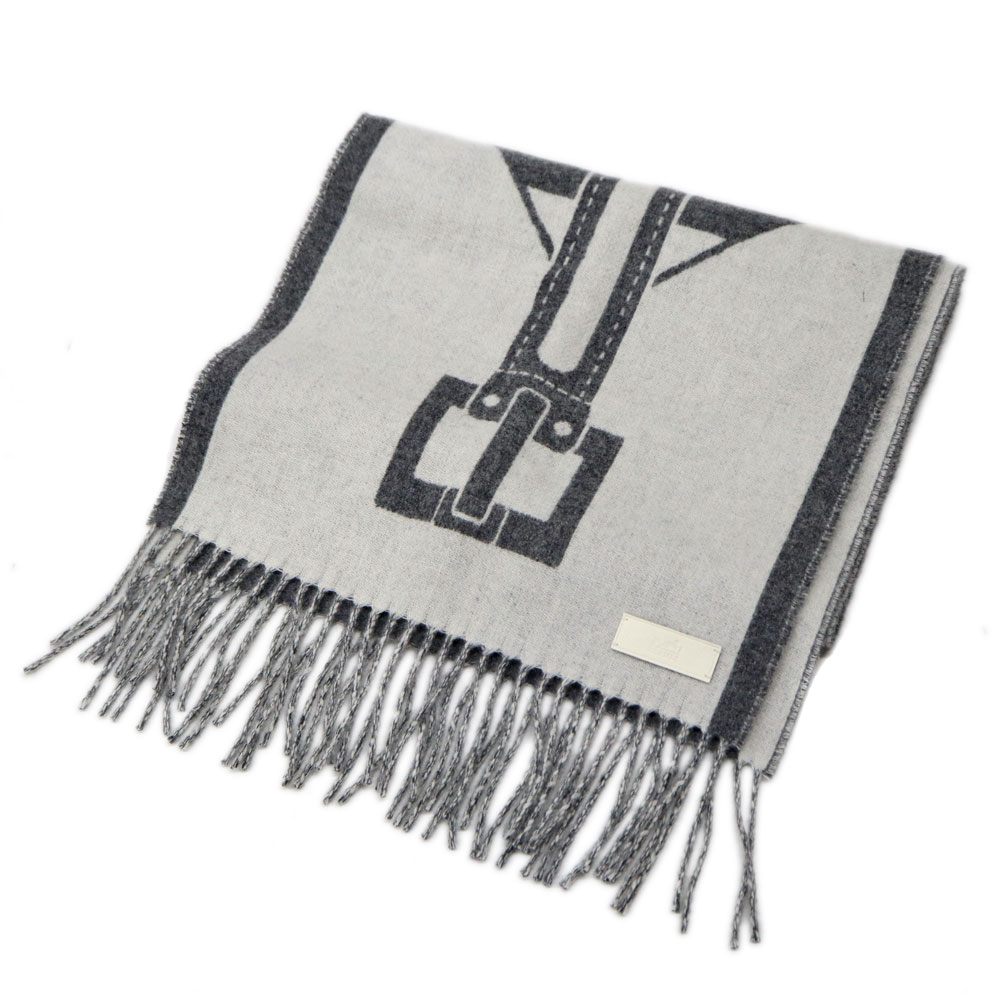 エルメス Hermes サングル・ア・ブックル マフラー 【中古】