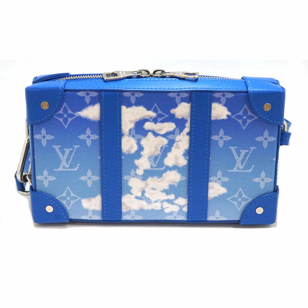 ルイヴィトン Louis vuitton M45430 ソフトトランク ショルダーバッグ モノグラム・クラウズ 青 鞄【中古】