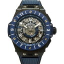 ウブロ Hublot 471.QL.7127.RX ビッグバンウニコGMT スケルトン ブルー 腕時計【中古】