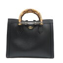 グッチ Gucci 678842 ダイアナ 2WAYバッグ ブラック 鞄【中古】