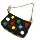 ルイヴィトン Louis Vuitton M81866 ポシェットアクセソワール 草間彌生 カラフル 小物【中古】