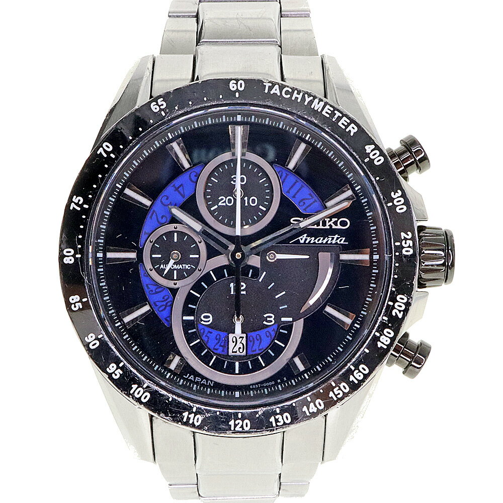 セイコー Seiko SAEH003/6S37-00E0 ブライツ アナンタ メンズ 自動巻き 腕時計 ブラック文字盤【中古】