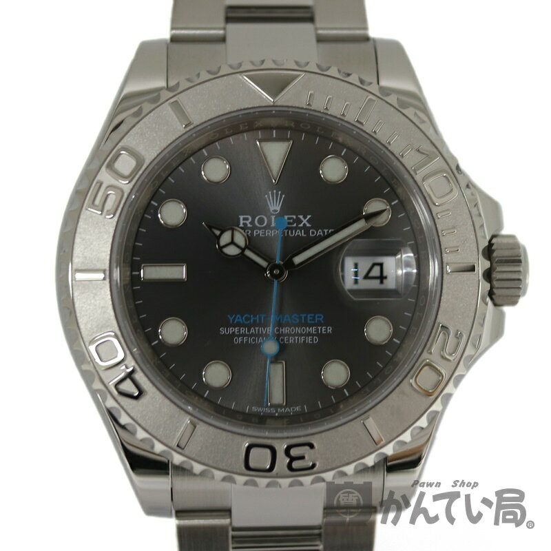 ROLEX【ロレックス】116622 ヨットマスター40 ダークロジウム グレー SS(ステンレス)×Pt950(プラチナ)自動巻 メンズ 腕時計 スポーツ【中古】質屋 かんてい局茜部店 a3100004028600067