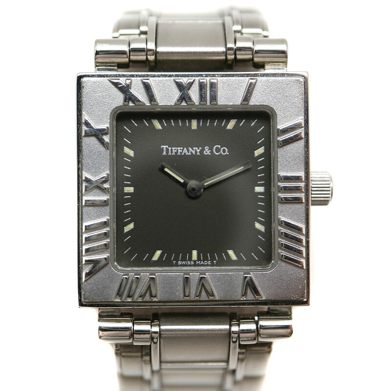 TIFFANY&Co.【ティファニー】アトラススクエア　ステンレススチール　クォーツ　日常生活防水　電池交換済　腕時計　レディース　ファッション　ブランド　USED-6【中古】A2008664 質屋 かんてい局茜部店のサムネイル