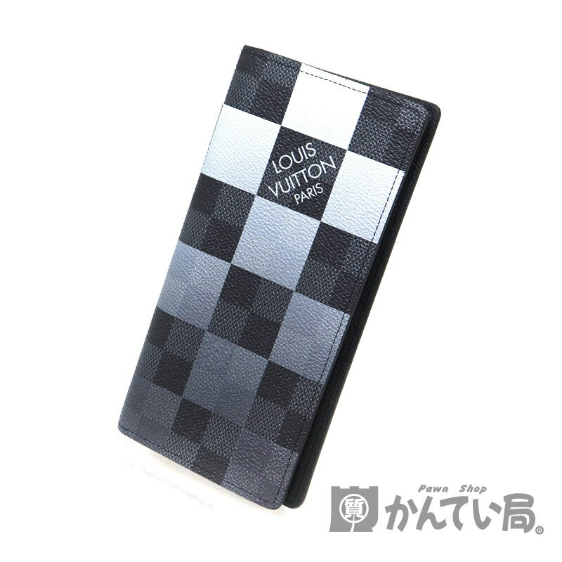 LOUIS VUITTON　【ルイ　ヴィトン】N40415　ポルトフォイユ・ブラザNM　ダミエキャンバス　グラフィット　ブラック系 　黒系　ブロン　ホワイト系　メンズ　LV　未使用展示品【中古】　A2006895　質屋　かんてい局茜部店のサムネイル
