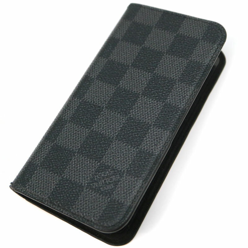LOUIS VUITTON【ルイ・ヴィトン】　M63445　iPhoneX＆Xsケース　iPhoneケース　ダミエキャンバス　グラフィット　ブラック系　LV USED-6【中古】A21-1492　質屋　かんてい局茜部店