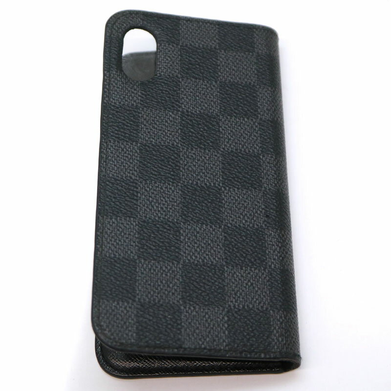 LOUIS VUITTON【ルイ・ヴィトン】　M63445　iPhoneX＆Xsケース　iPhoneケース　ダミエキャンバス　グラフィット　ブラック系　LV USED-6【中古】A21-1492　質屋　かんてい局茜部店