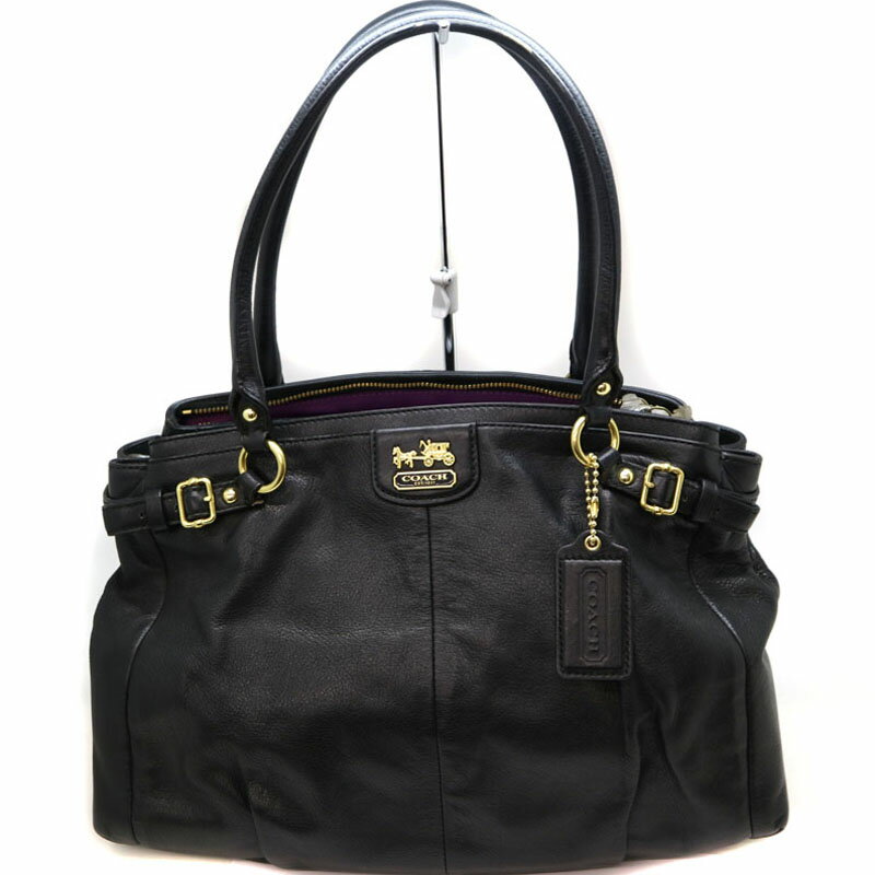COACH【コーチ】22262　ショルダーバッグ　鞄　レディース　レザー　ブラック系　USED-6【中古】A21-2777　質屋　　かんてい局茜部店のサムネイル
