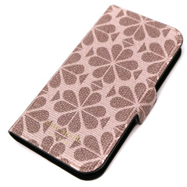 Kate Spade【ケイトスペード】　iPhone12mini スマホケース　PVC×ベロア×シリコン　ピンク系×ブラック系×ブラウン系　USED-10【中古】A21-2856　質屋　かんてい局茜部店