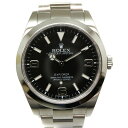 ROLEX【ロレックス】　214270　エクスプローラー1　ステンレススチール　ブラックアウト　スポーツモデル　ランダム番　シンプル　ブランド　メンズ　腕時計　USED-9【中古】　A21-5793　質屋　かんてい局茜部店